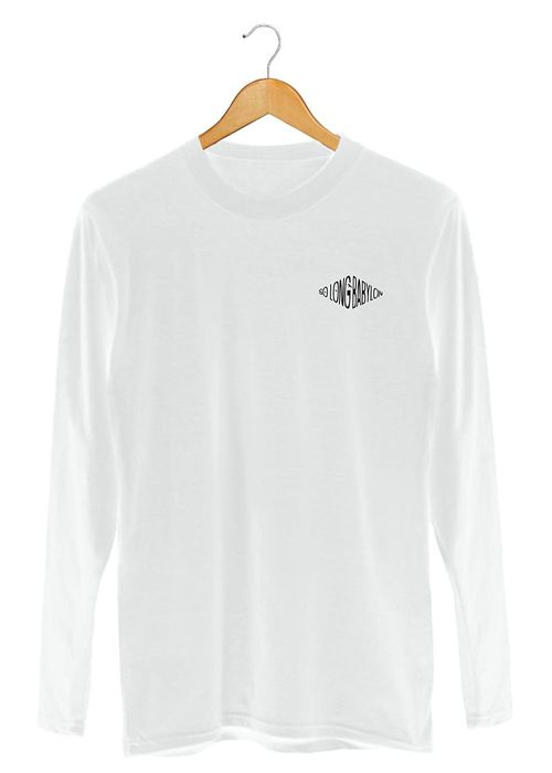 T-shirt Long  sem bolso - off white